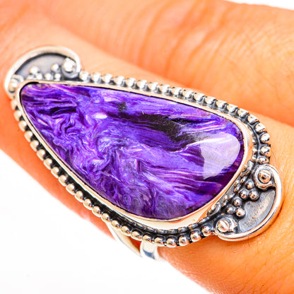 Charoite Rings handcrafted by Ana Silver Co - RING112099