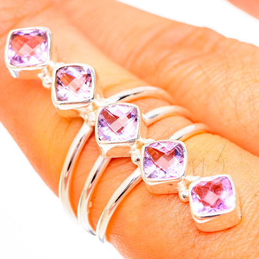 Kunzite Rings handcrafted by Ana Silver Co - RING112102