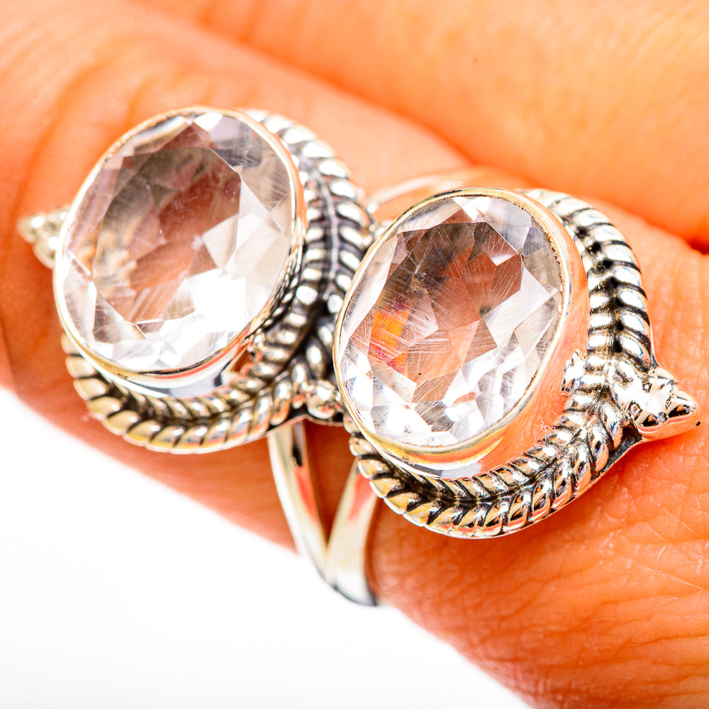 White Quartz Rings handcrafted by Ana Silver Co - RING112105