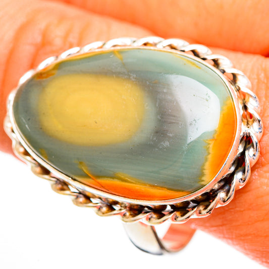 Polychrome Jasper Rings handcrafted by Ana Silver Co - RING112108