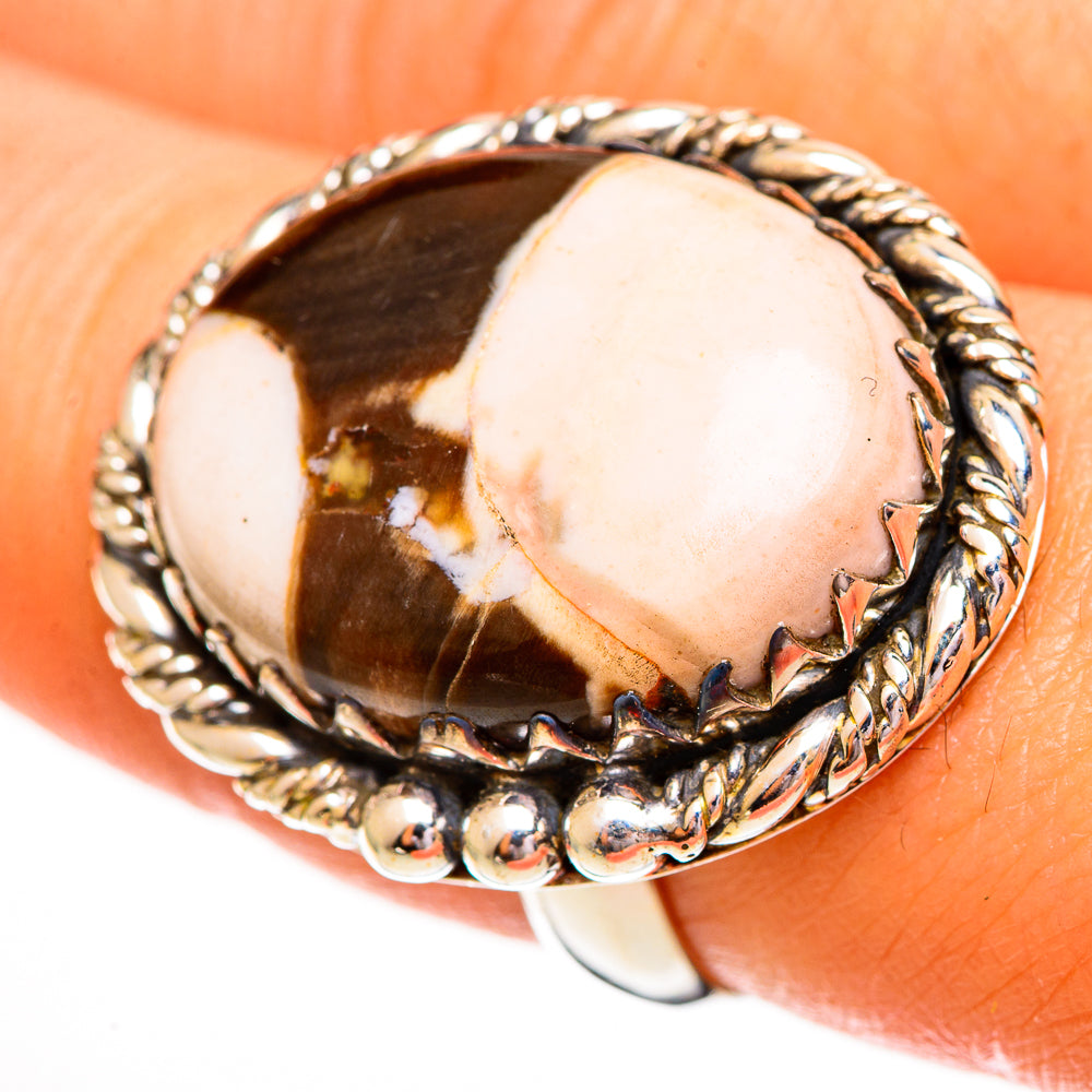 Peanut Wood Jasper Rings handcrafted by Ana Silver Co - RING112122