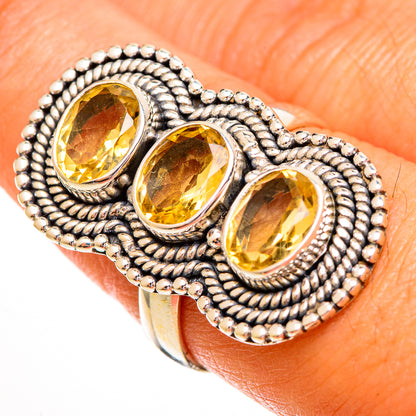 Citrine Rings handcrafted by Ana Silver Co - RING112131