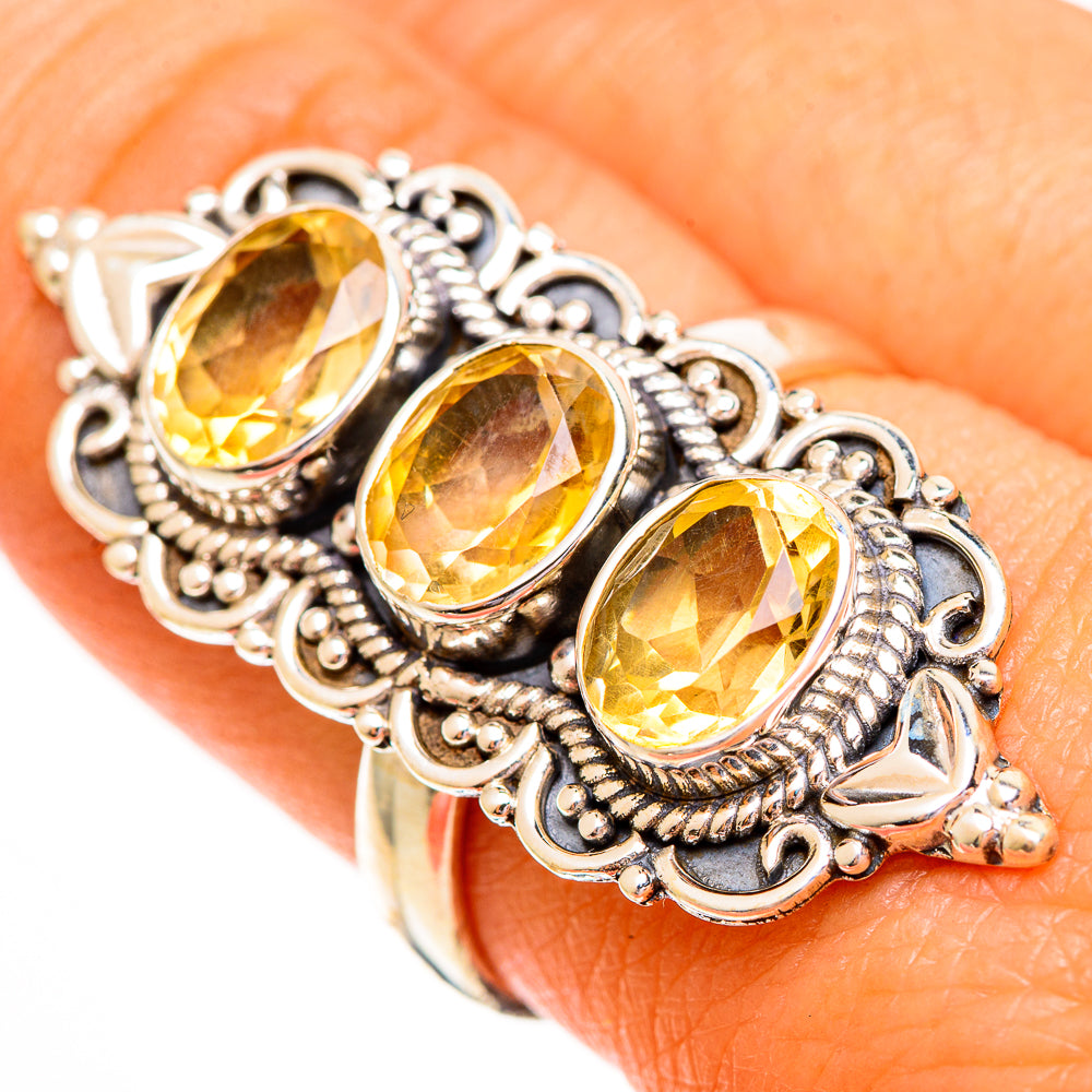 Citrine Rings handcrafted by Ana Silver Co - RING112132