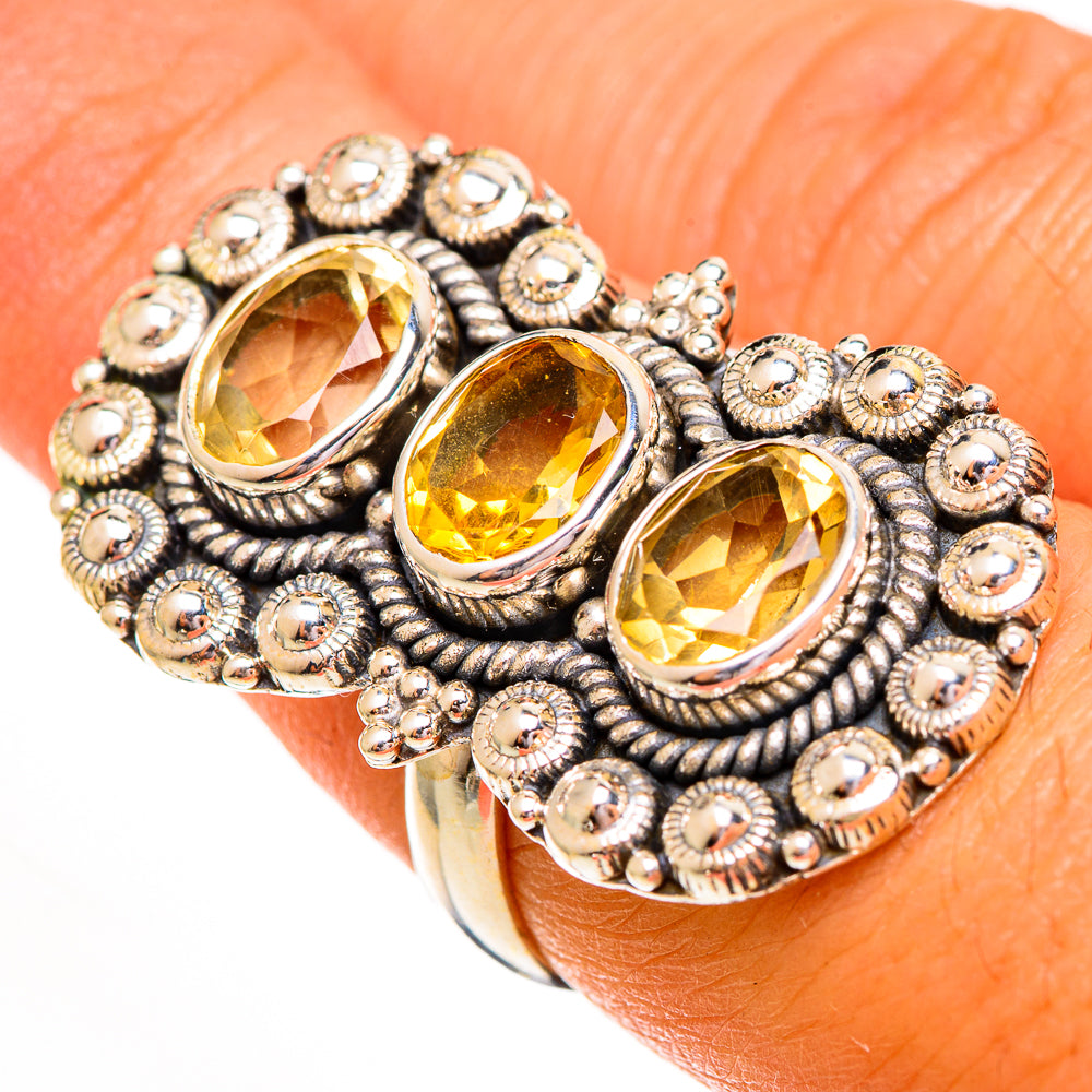 Citrine Rings handcrafted by Ana Silver Co - RING112133