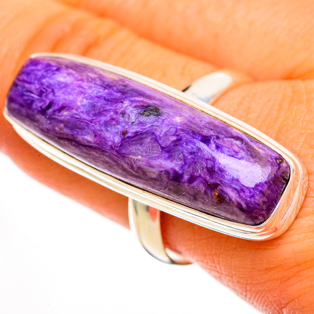 Charoite Rings handcrafted by Ana Silver Co - RING112138