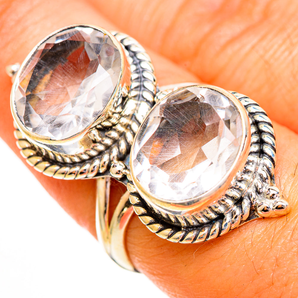 White Quartz Rings handcrafted by Ana Silver Co - RING112145