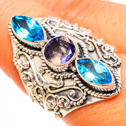 Violet Spinel Rings handcrafted by Ana Silver Co - RING112149
