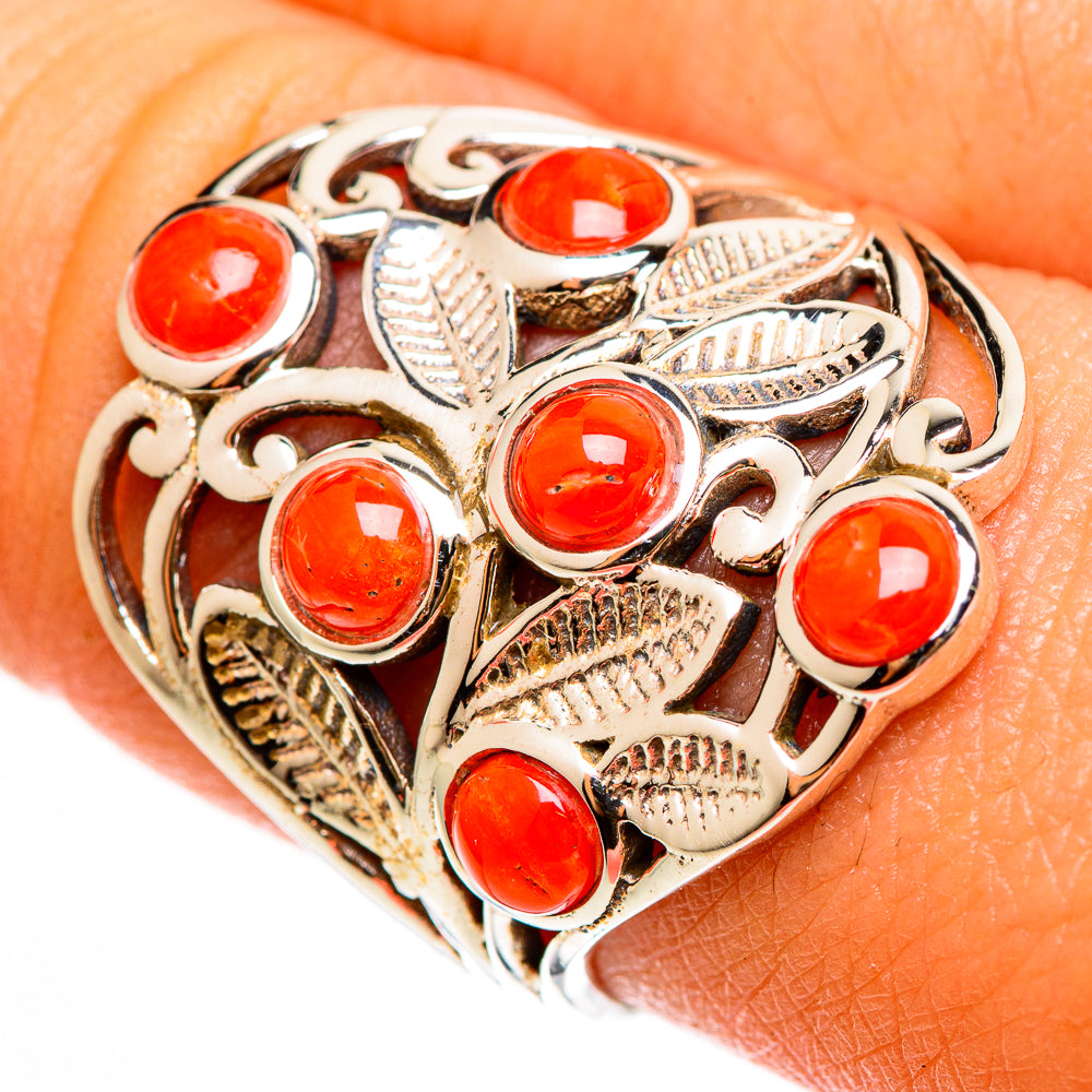 Red Onyx Rings handcrafted by Ana Silver Co - RING112166