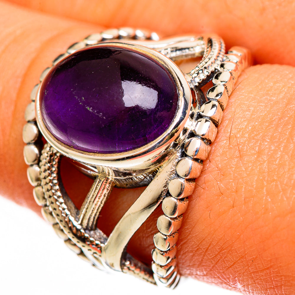 Amethyst Rings handcrafted by Ana Silver Co - RING112168