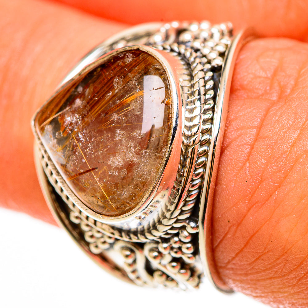 Rutilated Quartz Rings handcrafted by Ana Silver Co - RING112171