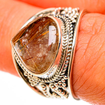 Rutilated Quartz Rings handcrafted by Ana Silver Co - RING112171