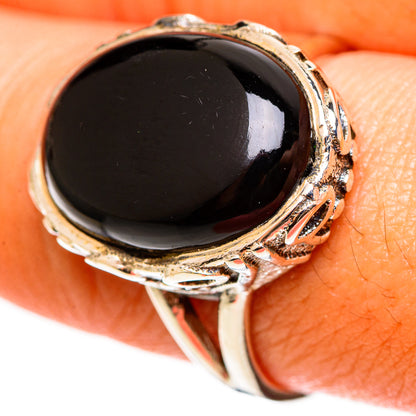 Black Onyx Rings handcrafted by Ana Silver Co - RING112172