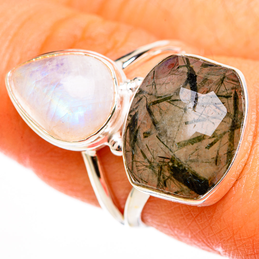 Tourmalinated Quartz Rings handcrafted by Ana Silver Co - RING112173