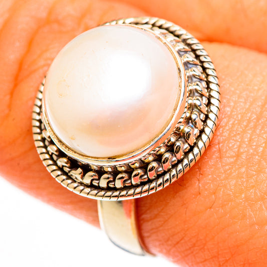 Cultured Pearl Rings handcrafted by Ana Silver Co - RING112174