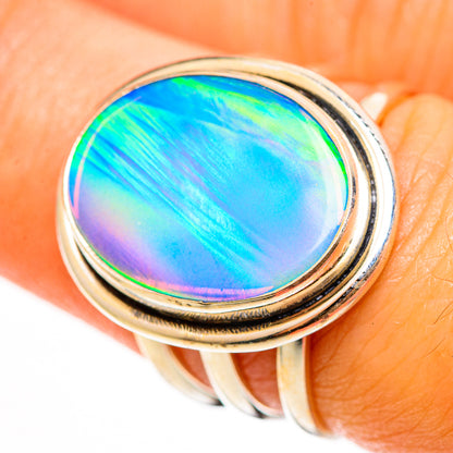 Aura Opal Rings handcrafted by Ana Silver Co - RING112179