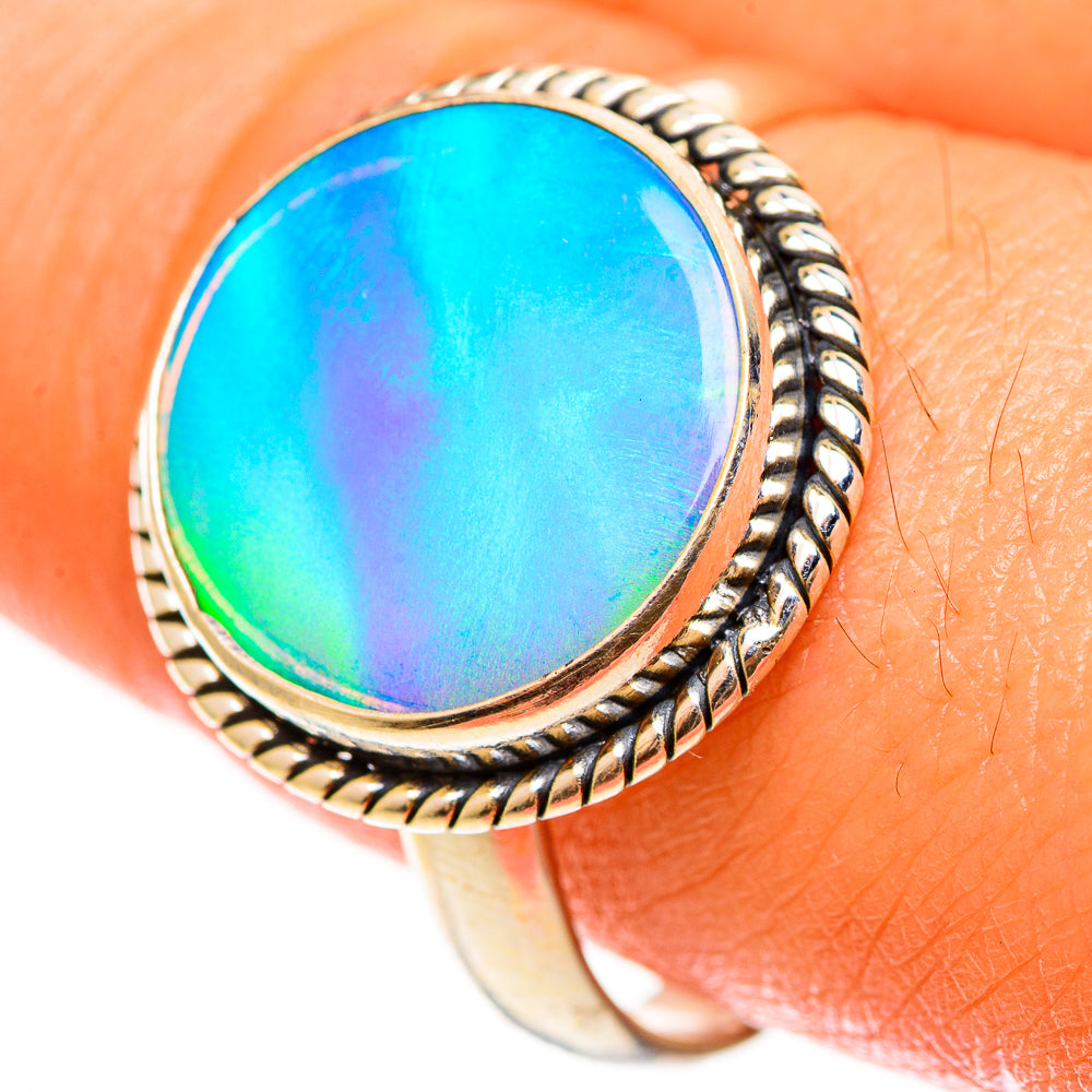 Aura Opal Rings handcrafted by Ana Silver Co - RING112181