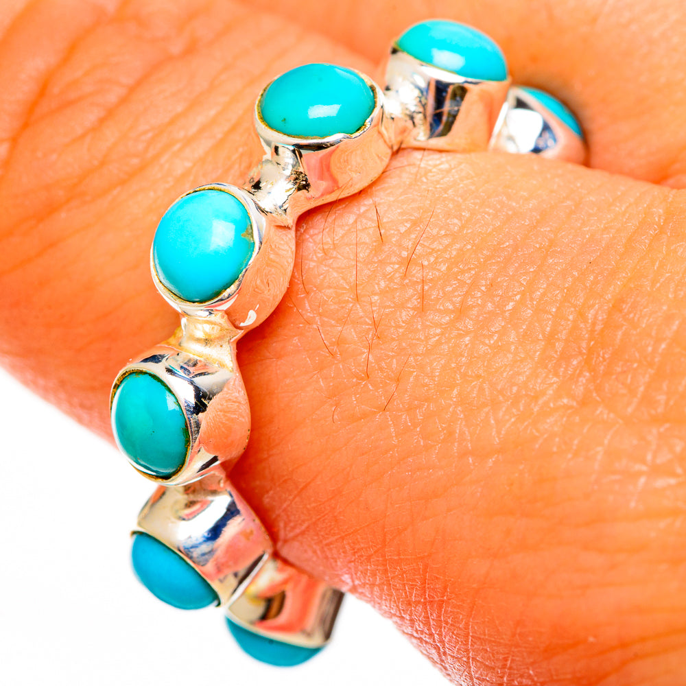 Sleeping Beauty Turquoise Rings handcrafted by Ana Silver Co - RING112185