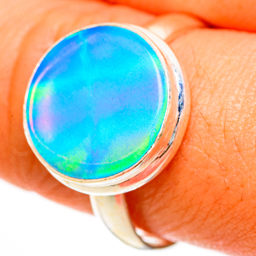 Aura Opal Rings handcrafted by Ana Silver Co - RING112208