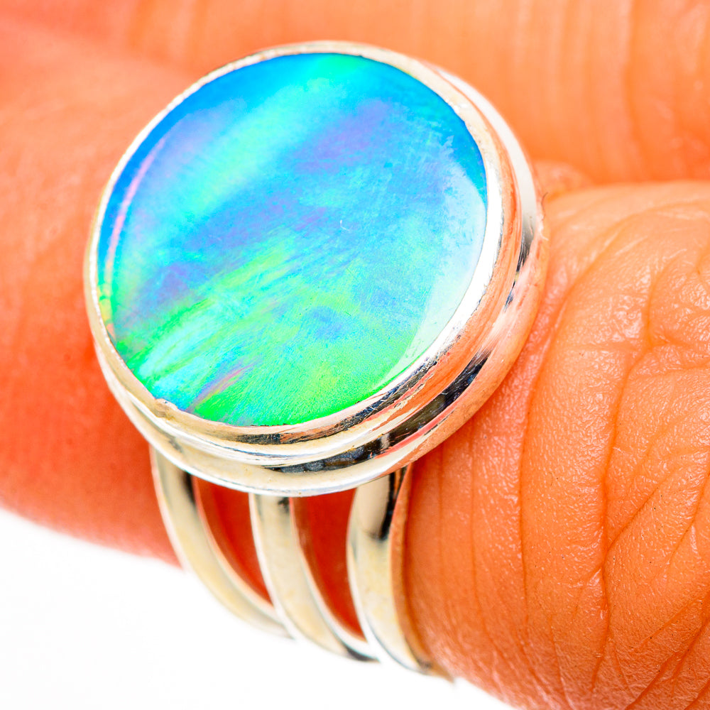Aura Opal Rings handcrafted by Ana Silver Co - RING112209