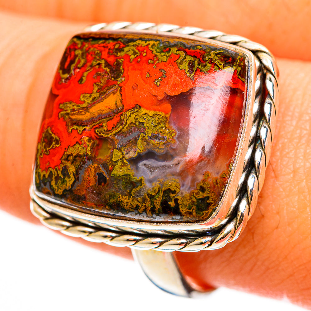 Moroccan Agate Rings handcrafted by Ana Silver Co - RING112219