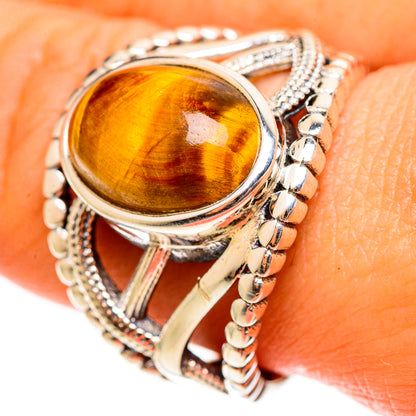 Tiger Eye Rings handcrafted by Ana Silver Co - RING112220