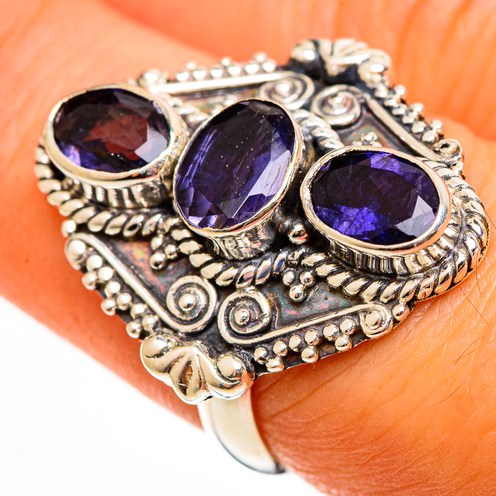Violet Spinel Rings handcrafted by Ana Silver Co - RING112226