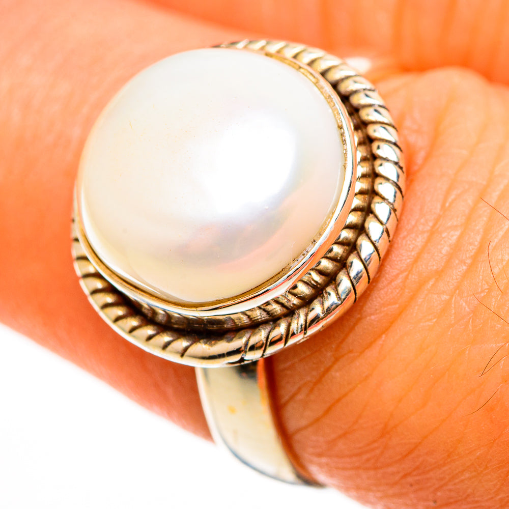 Cultured Pearl Rings handcrafted by Ana Silver Co - RING112233