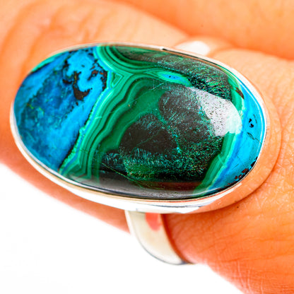 Malachite In Chrysocolla Rings handcrafted by Ana Silver Co - RING112234