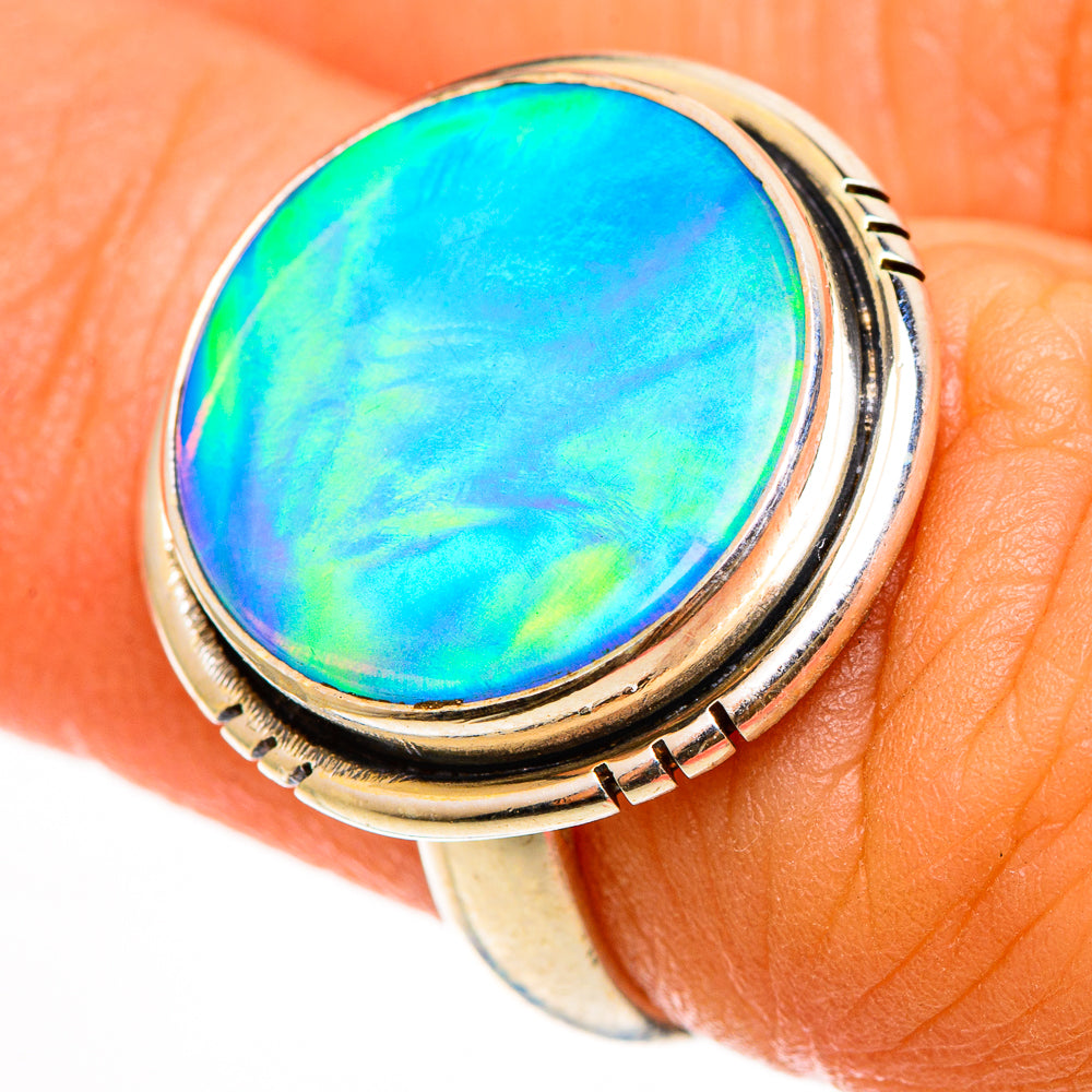 Aura Opal Rings handcrafted by Ana Silver Co - RING112237