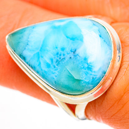 Larimar Rings handcrafted by Ana Silver Co - RING112241