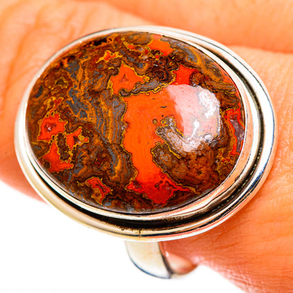 Moroccan Agate Rings handcrafted by Ana Silver Co - RING112248