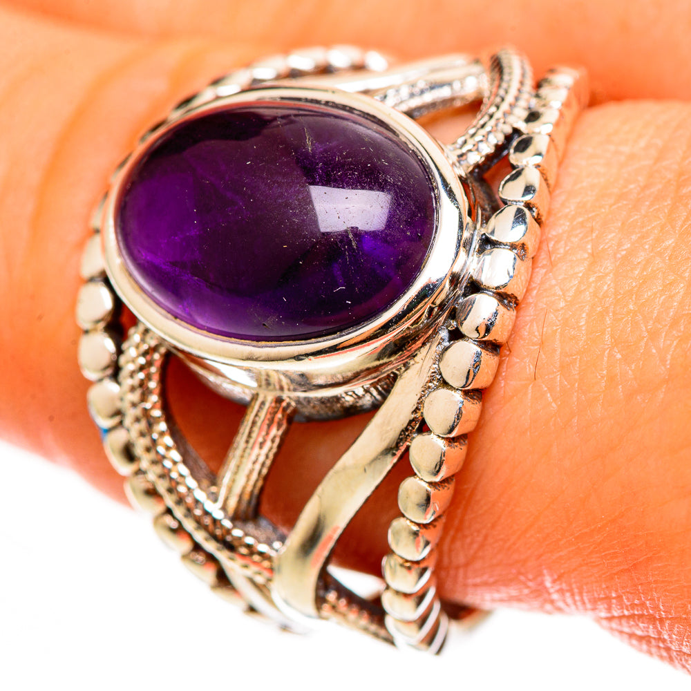 Amethyst Rings handcrafted by Ana Silver Co - RING112253