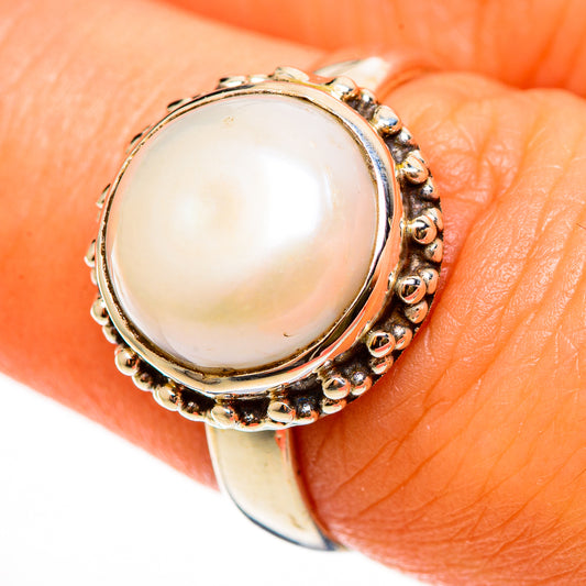 Cultured Pearl Rings handcrafted by Ana Silver Co - RING112258