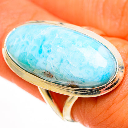 Larimar Rings handcrafted by Ana Silver Co - RING112268