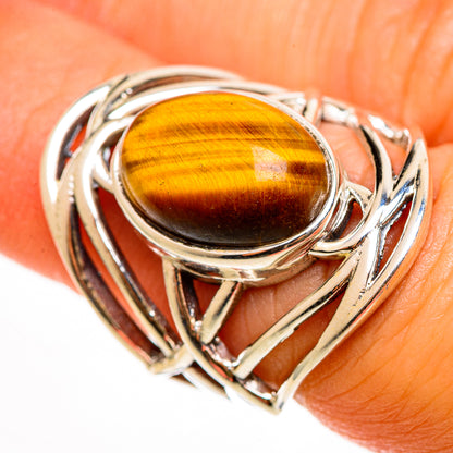 Tiger Eye Rings handcrafted by Ana Silver Co - RING112275