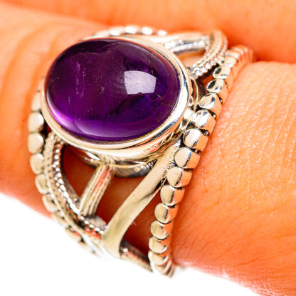 Amethyst Rings handcrafted by Ana Silver Co - RING112282