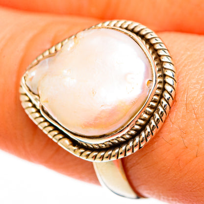 Mother Of Pearl Rings handcrafted by Ana Silver Co - RING112285