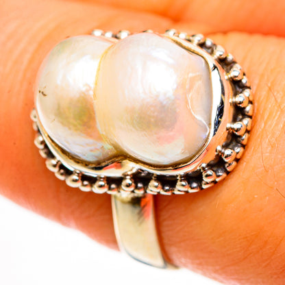 Mother Of Pearl Rings handcrafted by Ana Silver Co - RING112286