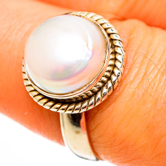 Cultured Pearl Rings handcrafted by Ana Silver Co - RING112287