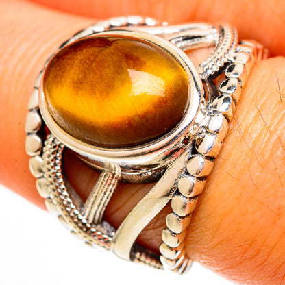 Tiger Eye Rings handcrafted by Ana Silver Co - RING112304