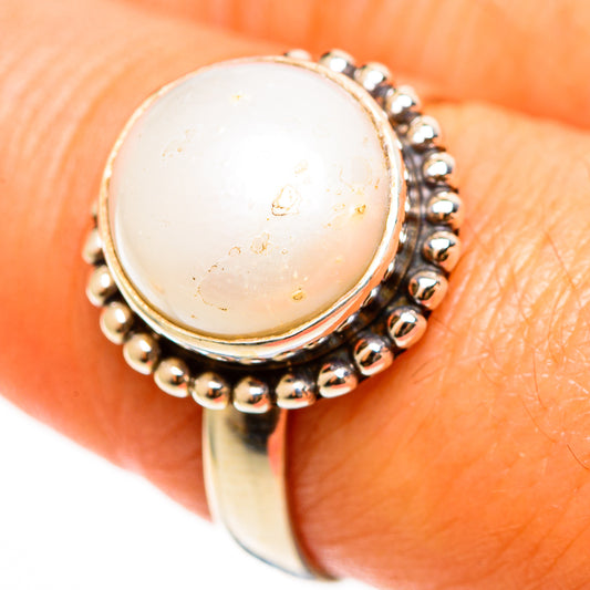 Cultured Pearl Rings handcrafted by Ana Silver Co - RING112313