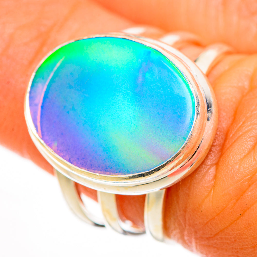 Aura Opal Rings handcrafted by Ana Silver Co - RING112320