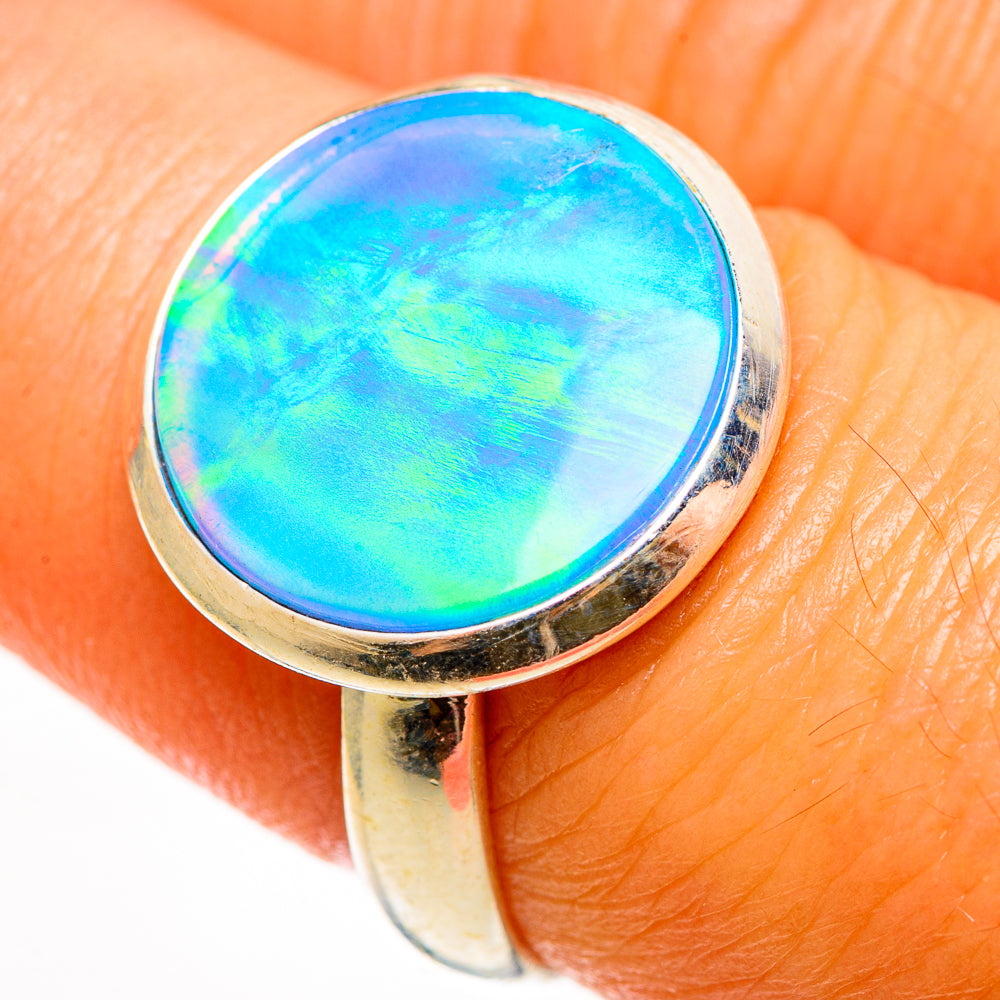 Aura Opal Rings handcrafted by Ana Silver Co - RING112321