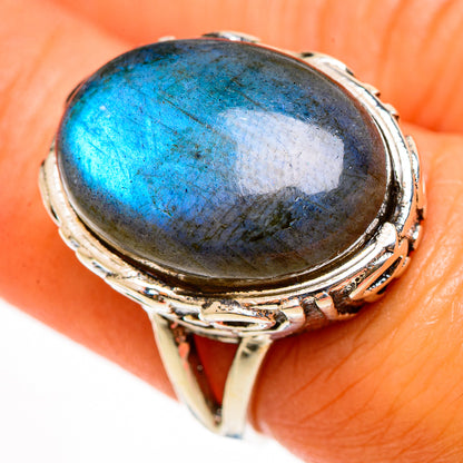 Labradorite Rings handcrafted by Ana Silver Co - RING112323