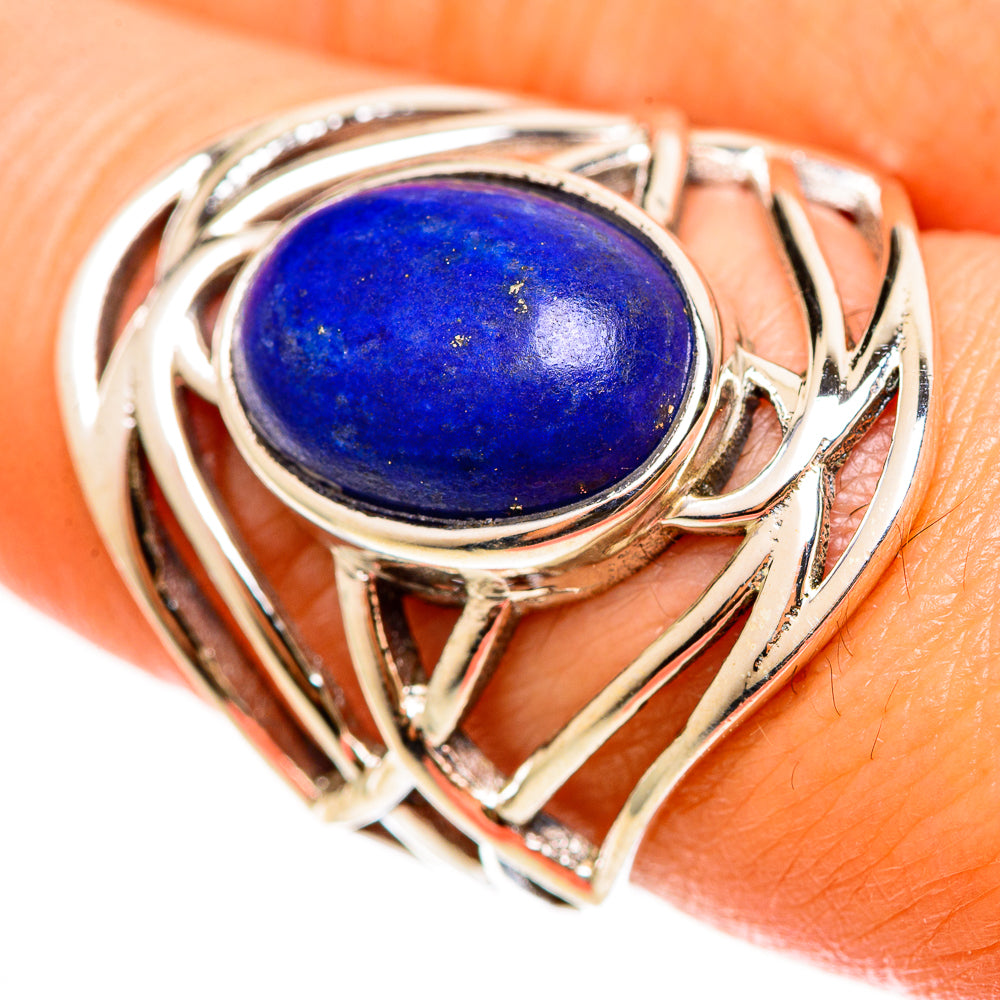 Lapis Lazuli Rings handcrafted by Ana Silver Co - RING112325