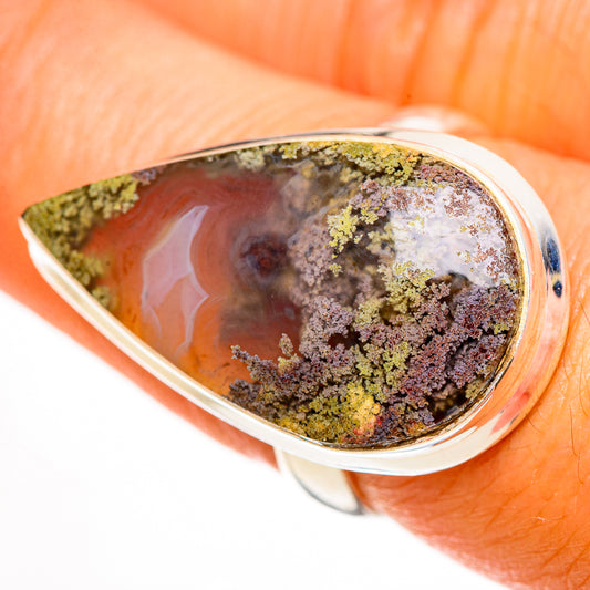 Indonesian Plume Agate Rings handcrafted by Ana Silver Co - RING112330
