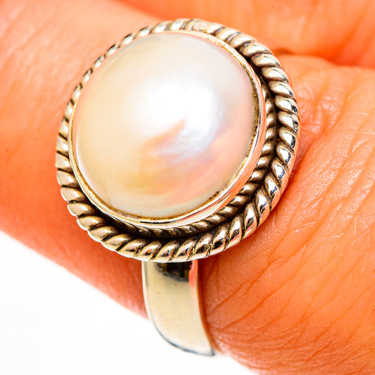 Cultured Pearl Rings handcrafted by Ana Silver Co - RING112339