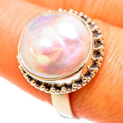 Mother Of Pearl Rings handcrafted by Ana Silver Co - RING112341