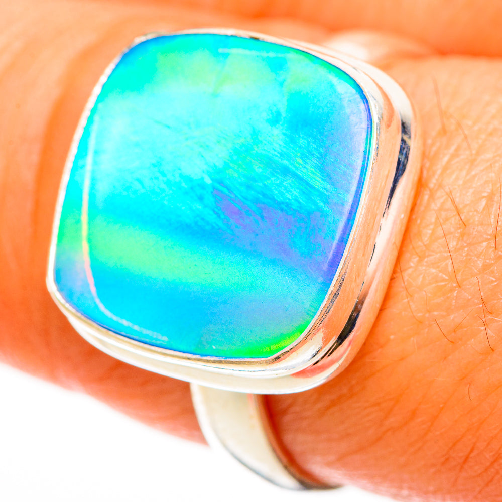 Aura Opal Rings handcrafted by Ana Silver Co - RING112347