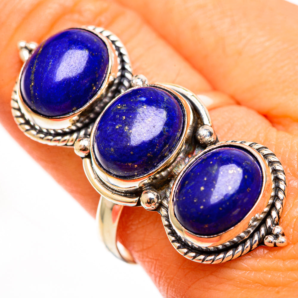 Lapis Lazuli Rings handcrafted by Ana Silver Co - RING112353